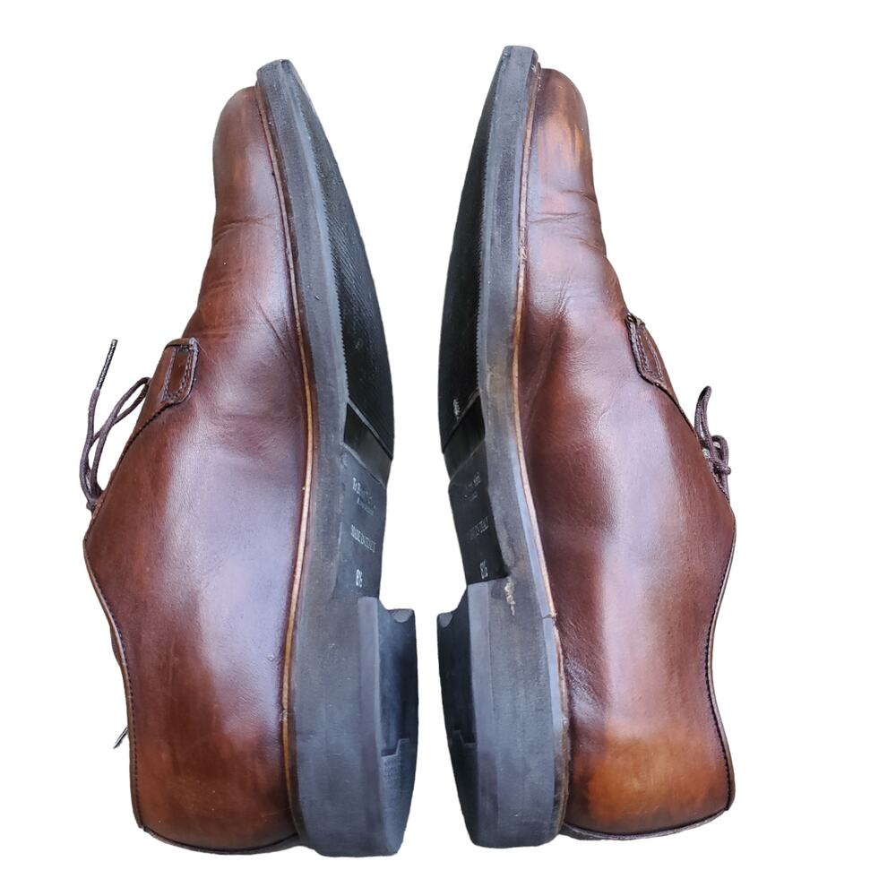 To Boot New York Brown Leather Lace Up Loafer Shoe Made in Italy Sz 8.5 - Picture 12 of 12